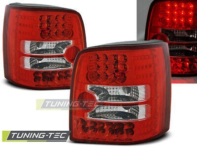 LED TAIL LIGHTS RED WHITE fits PASSAT B5 11.96-08.00 VARIANT