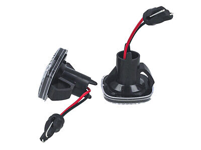 Kit Freccia Laterale a Led Side Marker Lente Trasparente Luce Arancione Per Aud