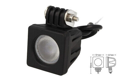 Fanale Quadrato Luci Diurne A Led Work Light Faro Da Lavoro 12V 24V Cob 10W