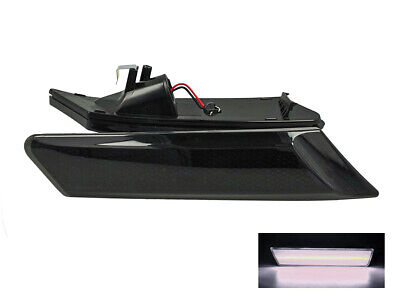 Kit Freccia Laterale a Led Side Marker Lente Nero Fume Luce Bianco Per