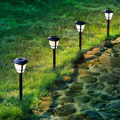 12pz Luce Solare a LED Triangolare da Giardino Fredda 6500K con Sensore di