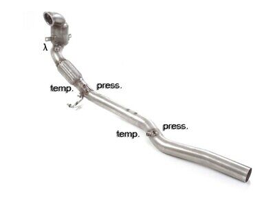 Catalizzatore metallico 200cpsi Gr.N inox con rimozione filtro antiparticolato.