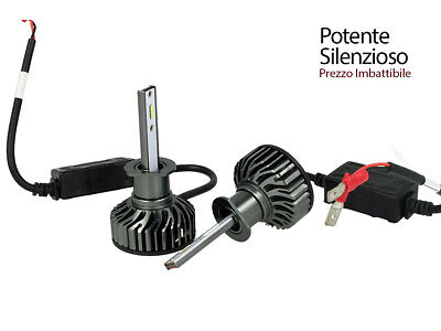 Kit Full Led Cob H1 26W Reale 12V Con Ventola Raffrenddamento Silenziosa