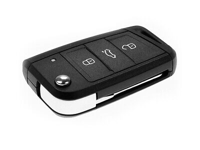 Guscio Chiave Telecomando 3 Tasti Baule Con Lama HU66 Batteria Su Circuito Senz