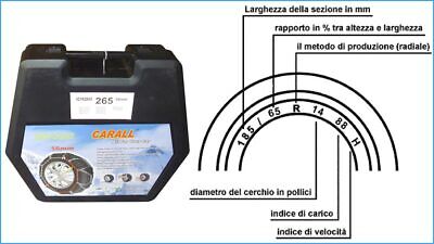 Catene Da Neve A Rombo 4WD 16mm Gruppo 270 Per SUV 4X4 Furgone Fuoristrada
