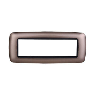 ETTROIT Placca Plastica Bombata Serie Space 7P Colore Bronzo Compatibile Con
