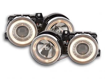 Coppia Fari Fanali Anteriori Tuning Angel Eyes serie 3 E30 2/4 porte 87-91