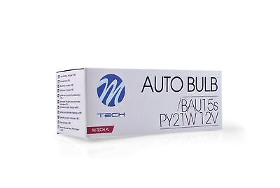 LOTTO DI 10 PEZZI Lampada M-TECH BAU15s 21W/12V AMBER