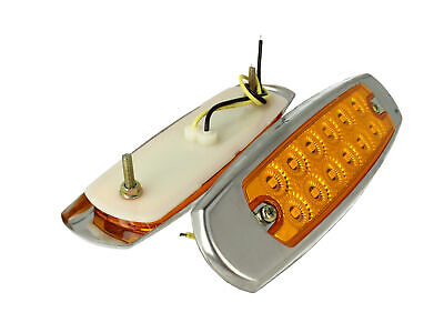 Kit Luci Fanali Arancione 24V 12V Ingombro Cortesia Targa Cupola Cappa Del