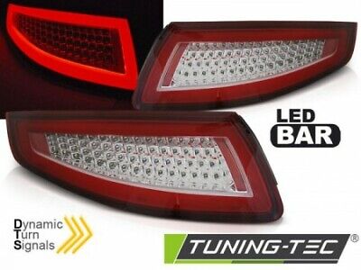 Coppia Set Fari Fanali Posteriori Led Tuning 911 997 04-09 ROSSO BIANCO LED BAR
