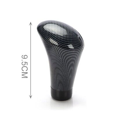 Autoricambi Pomello Leva Cambio 9cm, Universale in Effetto Fibra di Carbonio