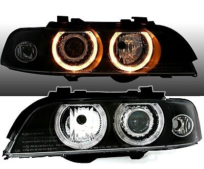 Angel Eyes Fari per 5er E39 Neri