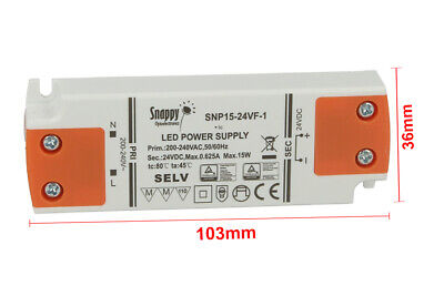Alimentatore Trasformatore CV Slim 24V 15W 0.625A 16.5mm SNP15-24VF-1
