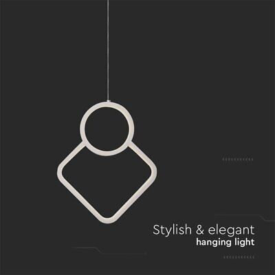 Lampadario LED a Sospensione 12W dal Design Moderno 28*196cm Colore Bianco