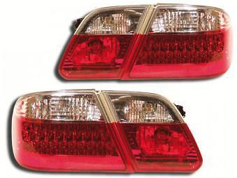 Coppia Fari Fanali Posteriori Tuning LED classe E W210 1995 >2002 Rossi