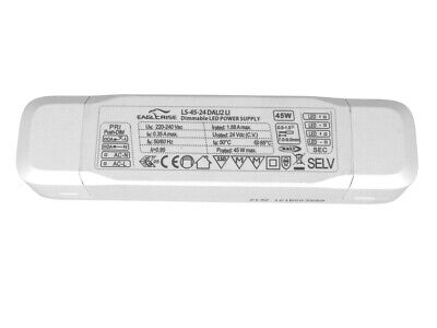 Alimentatore Trasformatore Dimmerabile Push Dimming e DALI 24V 45W 1,88A