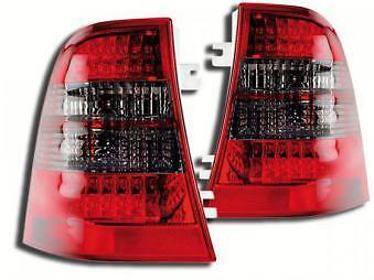 Coppia Fari Fanali Posteriori Tuning LED classe M W163 98-05 rosso fumè
