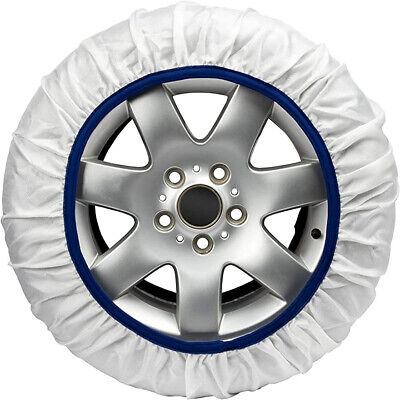 Calze Da Neve per Auto Omologate EN 16662-1 Modello Bianco Standard Misura M
