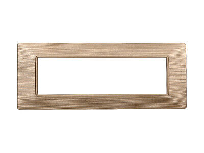 ETTROIT Placca Plastica Serie Starlight 7P Colore Oro Satinato Compatibile Con
