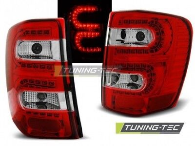 Coppia Fari Fanali Tuning Posteriori GRAND CHEROKEE 1999 - 05.2005 Rosso LED