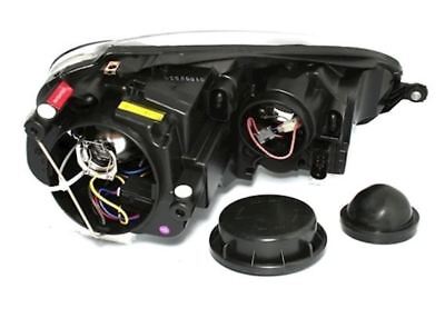 Coppia Fari Fanali Anteriori Tuning Golf 5 V 2003 >2008 Fondo Nero ANGEL EYES