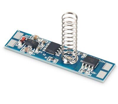 Interruttore Led Dimmer Touch Con Indicatore Blu 12V 24V 4A Memoria Anche Dopo