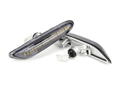 Kit Freccia Laterale a Led Side Marker Lente Trasparente Luce Bianco Per