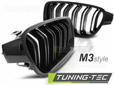 Coppia Griglie Reni Calandra Tuning F30 / F31 10.11-18 M3 NERO Lucido