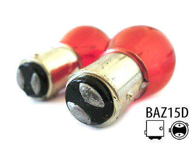Coppia Lampada lampadina Alogena P21/5W BAZ15D Asimmetrica 12V 21/5W Rosso