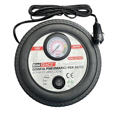 Mini Compressore Portatile per Auto Gonfia Pneumatici 12V Professionale