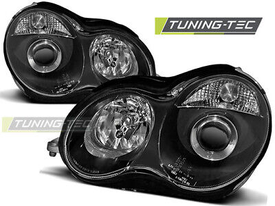 HEADLIGHTS BLACK fits W203 C-KLASA 07.00-03.04