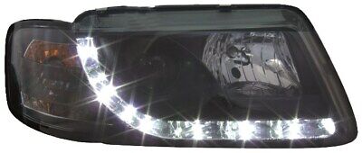 Coppia fari anteriori TUNING luce diurna DRL DAYLINE A3 8P 96-00 neri H1+H1