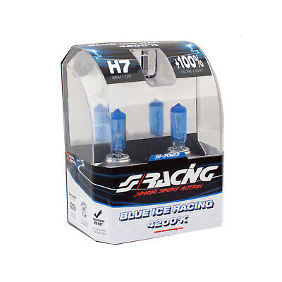 H7 Blue Ice Racing alogena 2 pezzi 750 lm 4200°K 55W 12V
