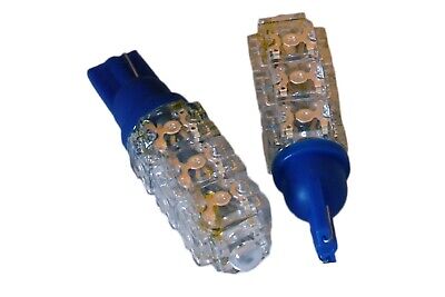 Coppia 2 Lampade Led T10 Con 13 F5 Flux Colore Blue Blu 12V 2W <p> Attacco:T10