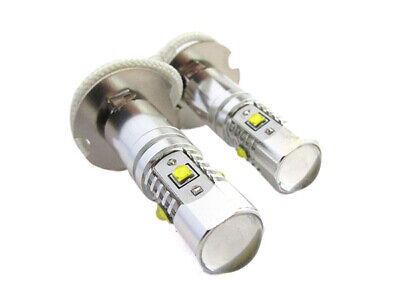 Lampada Led H3 PK22s 30W 12V Con 6 Cree Da 5W Super Potente e Bianco Per