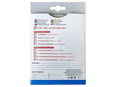 Disco Orario In Carta Per Parcheggio Di Tempo Tipo Europa <ul><li>Disco