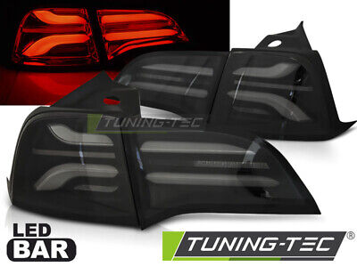 LED BAR TAIL LIGHTS SMOKE BLACK fits MODEL 3 17-20