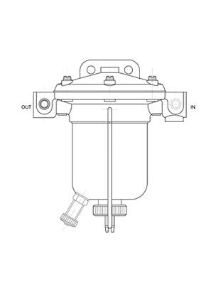 MALPASSI PREFILTRO INOX CON RUBINETTO SCARICO