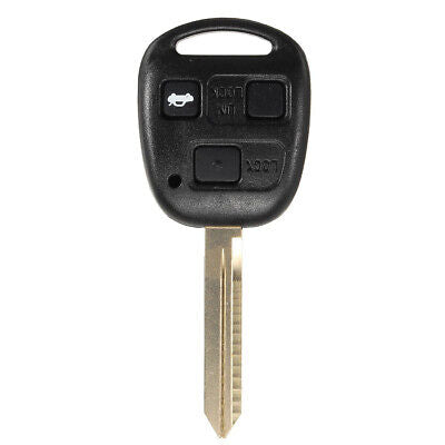 Guscio Chiave Telecomando 3 Posti Tasti Vuoti Con Lama TOY47 Batteria Su