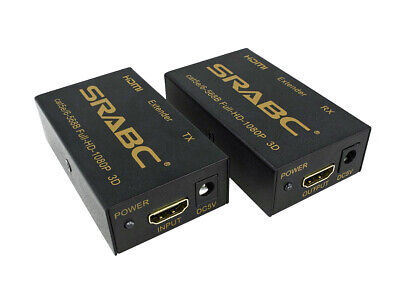 HDMI Extender 1080P 3D 60m Cavo Di Rete LAN Ethernet CAT5e CAT6