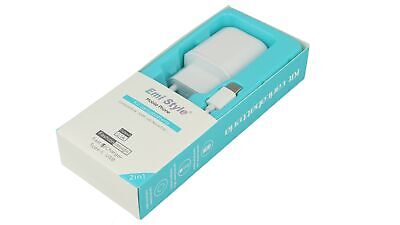 Kit Caricatore Veloce Fast Charger Caricabatteria 5V 2.1A 9V 1.8A Cavo USB typeC