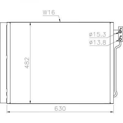 Condensatore clima Serie5 F10 09/2011 520i/528i 64536805453