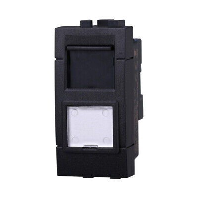 ETTROIT Connettore Rete Presa Dati RJ45 CAT5E Colore Nero Compatibile Con
