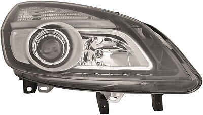 Faro fanale anteriore destro SCENIC 06-09 bordo nero DEPO H7+H1 per reg.