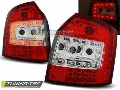 Coppia Set Fari Fanali Posteriori Tuning A4 10.00-10.04 AVANT LED R-W