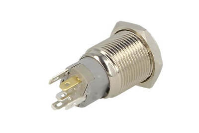 Interruttore Pulsante Bilanciere Acciaio Inossidabile Rotondo 5 Pin Con Spia