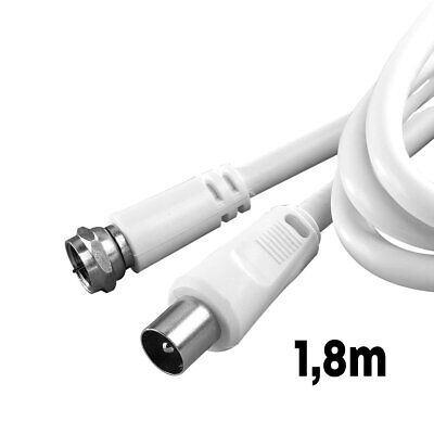 Cavo Coassiale Antenna TV con Connettore F Maschio a RF per Satellitare SAT