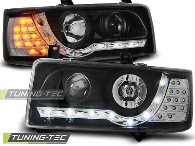 HEADLIGHTS DAYLIGHT BLACK fits T4 90-03.03 TRANSPORTER