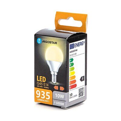 Lampada Led E14 G45 10W 935LM 3000K 45X85mm <ul><li><strong>Lampada
