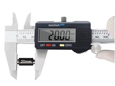 Calibro Digitale Professionale In Acciaio Inox 150mm Ampio Display LCD <ul>